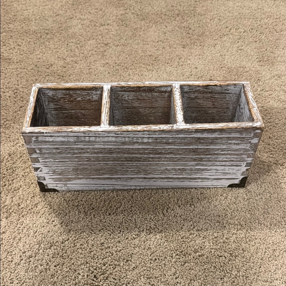Rustic Wooden Storage Box